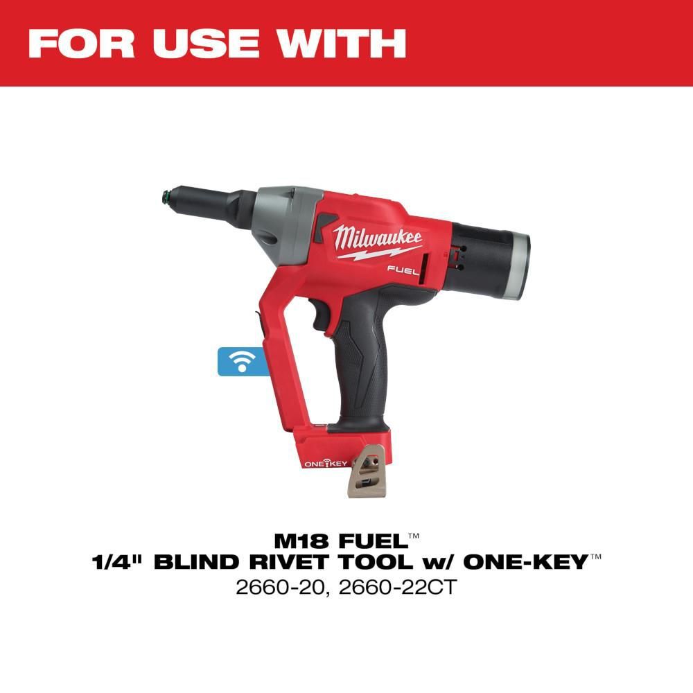 Milwaukee M18 FUEL 1/4inch Blind Rivet Tool with ONE-KEY Jaw Set, large image number 2