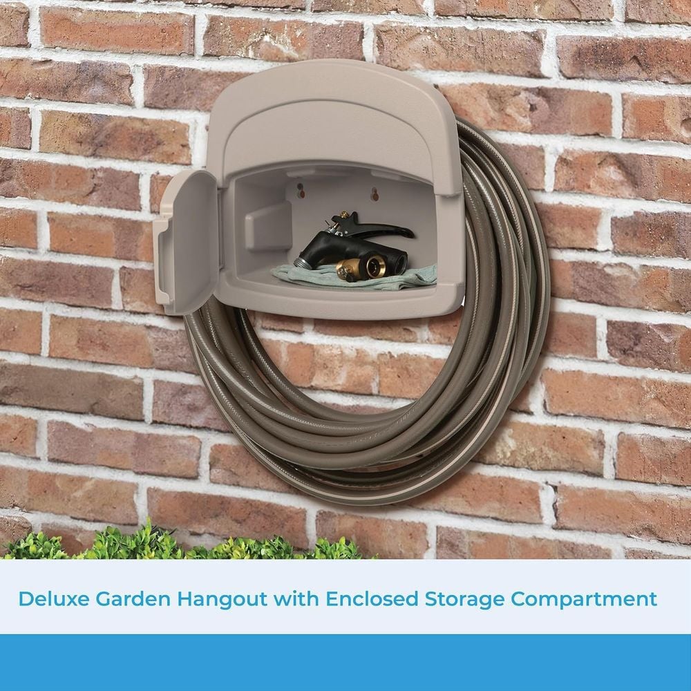 Suncast 150 Ft. 5/8 Inch Vinyl Hose Hanger, Light Taupe, large image number 4