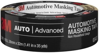 3M Masking Tape Automotive Roll 1.41 in. x 35 Yd. Tan, large image number 0