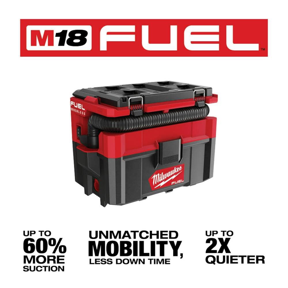 M18 fuel outlet vacuum packout