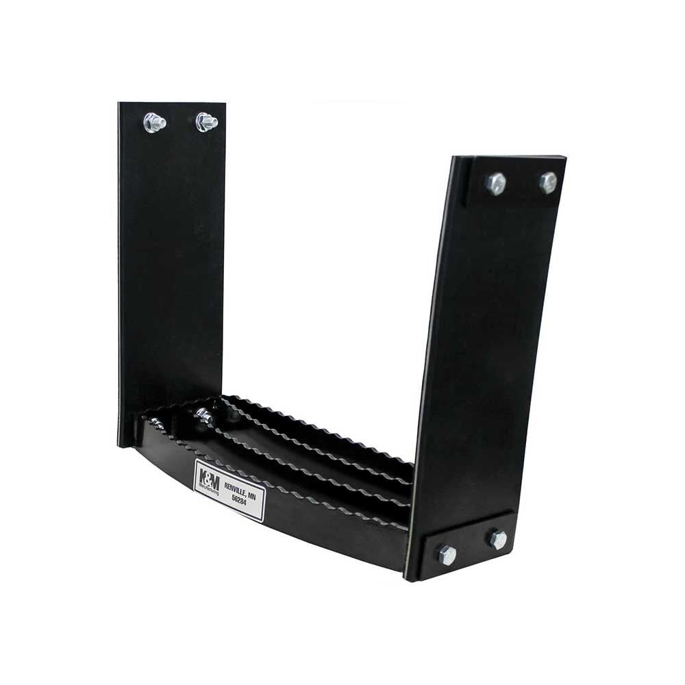 K&M Manufacturing 1-Step Bolt-On Flex Step Kit Black, large image number 1