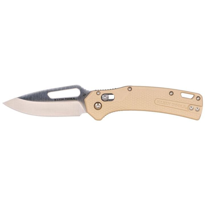 Klein Tools KTO Drop Point Blade Knife, Sand, large image number 0