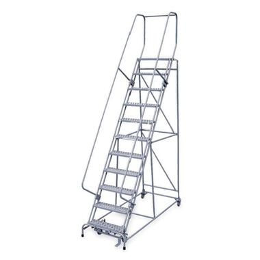 Cotterman Series 1000 11 Step X 26in W A6 Tread Step Ladder w/handrails