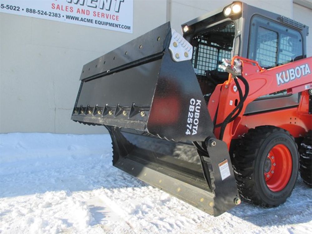 Land Pride 74 Inch 4-in-1 Combination Skid Steer Bucket for Kubota Loaders, large image number 12