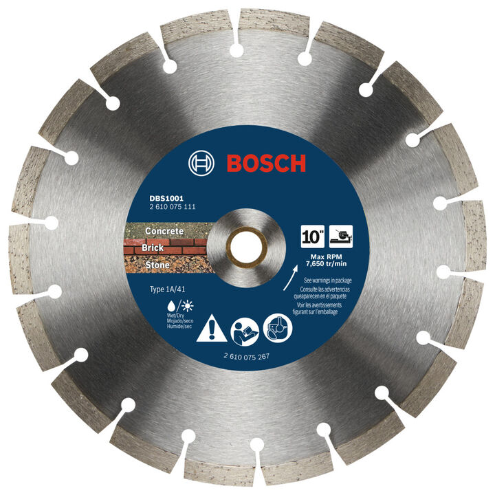 Bosch 10 Inch Segmented Rim Diamond Blade for Concrete and Masonry
