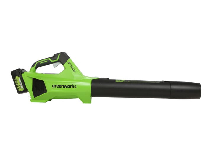 Greenworks 24V 450 CFM Leaf Blower with 4Ah Battery & Charger Kit, large image number 1