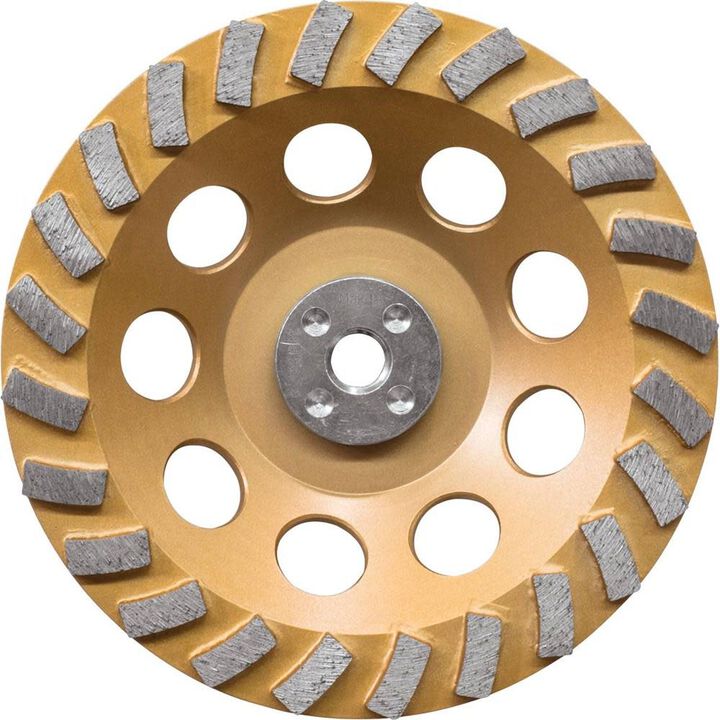 Makita 7 Inch Low-Vibration Single Row Segmented Turbo Rim Diamond Cup Wheel for Concrete