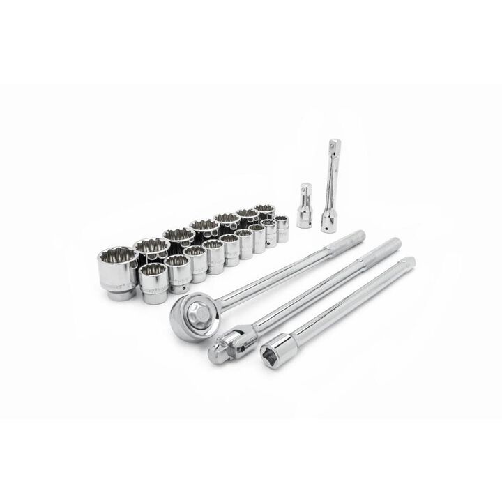 Crescent 21 Pc 3/4in Drive 12 Point Standard Mechanics Tool Set