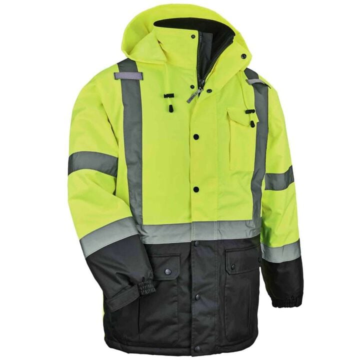 Ergodyne Hi-Vis Winter Jacket Quilted Parka Class 3 2X