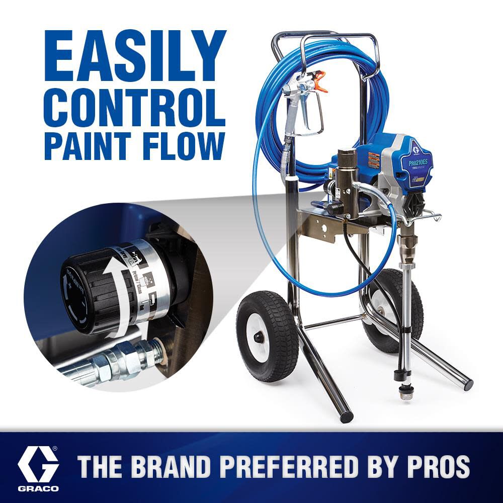 Graco Pro 210ES Airless Paint Sprayer with ProConnect Cart 17C305