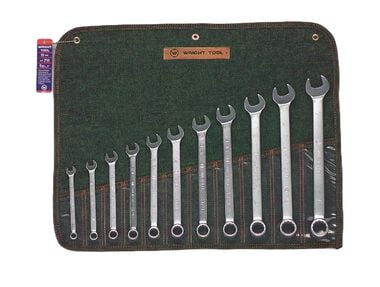 Wright Tool 11 pc. Combination Wrench Set 3/8 to 1 In. 12 pt