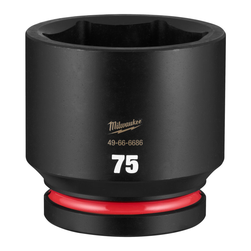 Milwaukee SHOCKWAVE Impact Duty 1 Inch Drive 75mm Standard 6 Point Socket - 49-66-6686
