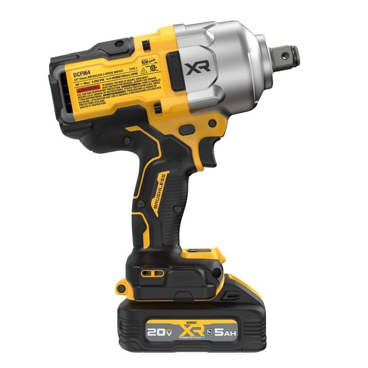 DEWALT 20V MAX* XR 3/4 Inch Impact Wrench with Hog Ring Kit, large image number 9