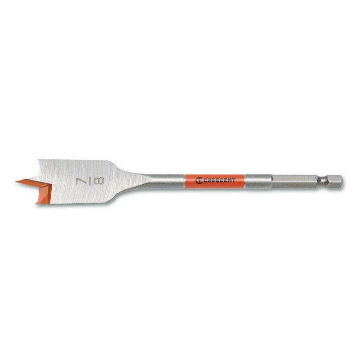 Crescent Flat Spade Drill Bit, 7/8 Inch x 6 Inch