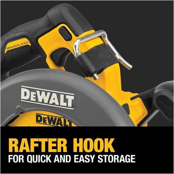 DEWALT 60V MAX 7-1/4 Inch Cordless Saw & 20/60V MAX 12Ah Battery Bundle, large image number 4