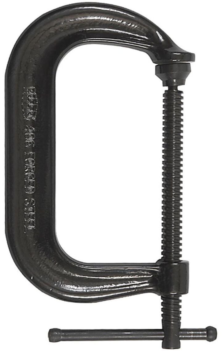 Bessey Drop Forged C-Clamp 12 Inch Capacity 6-1/4 Inch Throat Depth