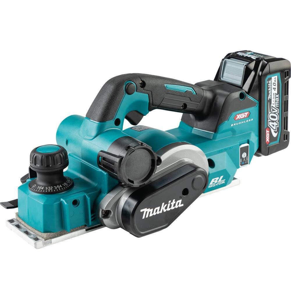 Makita 40V max XGT Cordless 3 1 4in Planer Kit AWS Capable GPK01M1