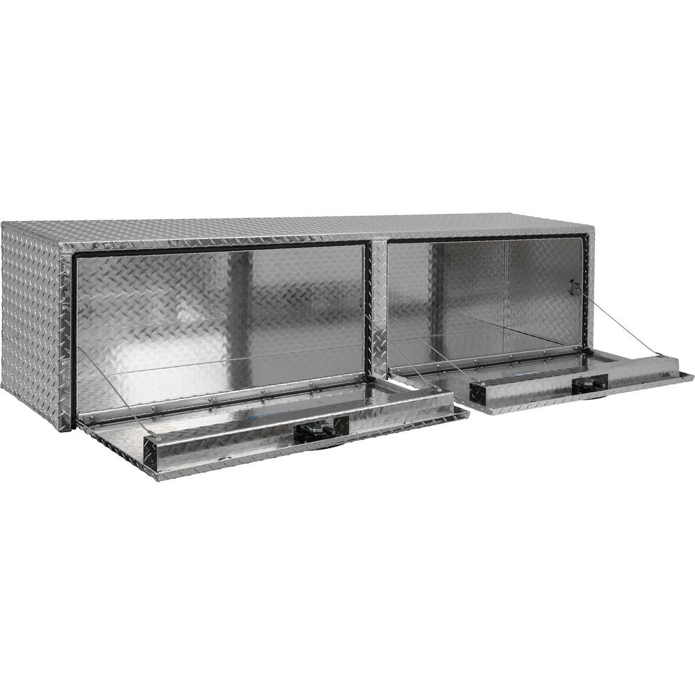 Buyers Products Company 16x13x72 Inch Diamond Tread Aluminum Topsider Truck Box, large image number 4