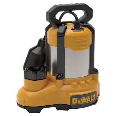 DEWALT 1/3 HP SSTL/Cast Iron Sump with Tethered Float