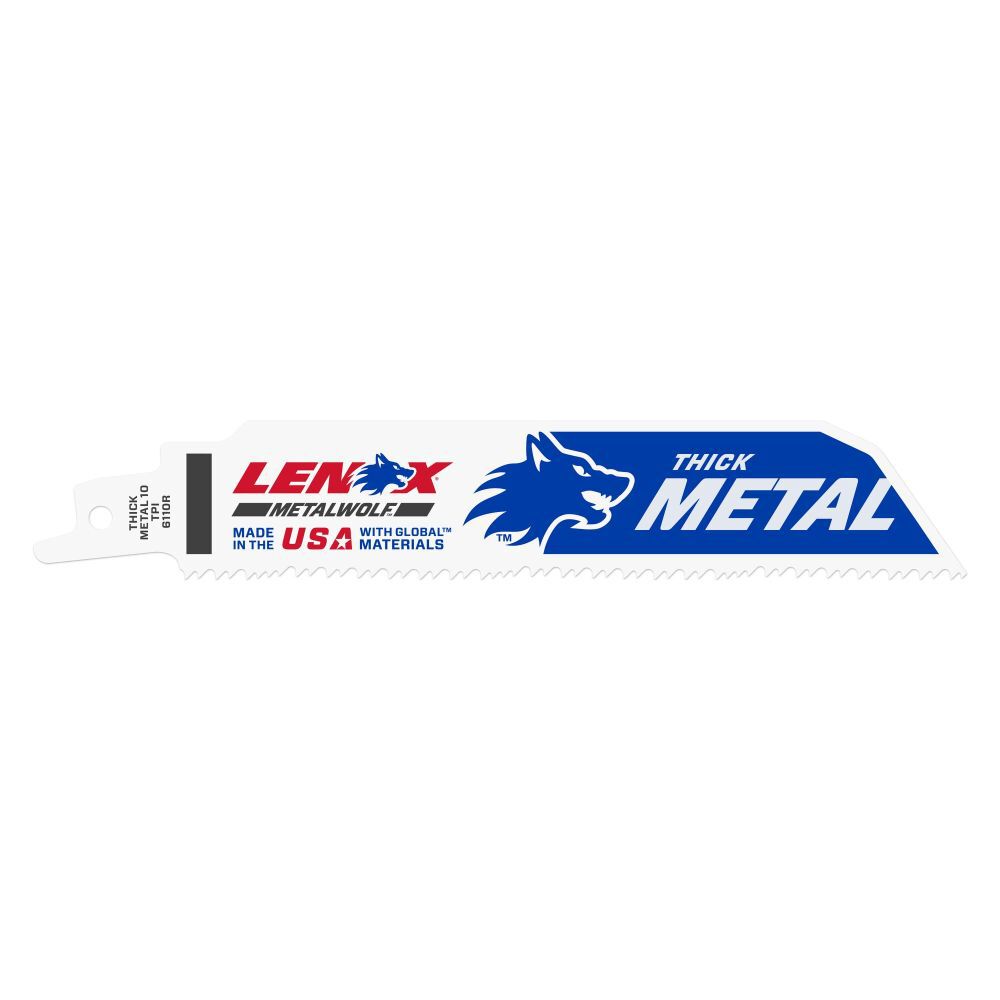 Lenox METALWOLF WAVE EDGE Recip Saw Blades, 6 Inch, 10 TPI, 5 Pieces, large image number 2