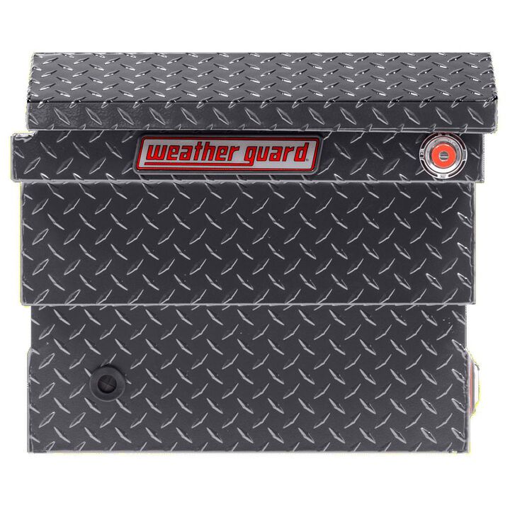 Weather Guard Saddle Truck Tool Box Aluminum Low Profile Gunmetal Gray, large image number 3