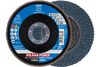 Pferd Flap Disc, 4-1/2 Inch x 7/8, Z SG POWER STEELOX, 120 Grit, T29, Conical, Zirconia, small image number 1