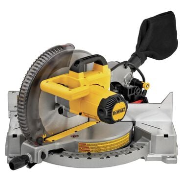 DEWALT 12-in 15-Amp Single Bevel Compound Miter Saw and Heavy Duty Work Stand with Miter Saw Mounting Brackets, large image number 4