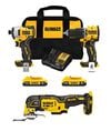 DEWALT ATOMIC 20V MAX Brushless 2-Tool Combo Kit & 3 Speed Oscillating Multi Tool Bundle, small image number 1