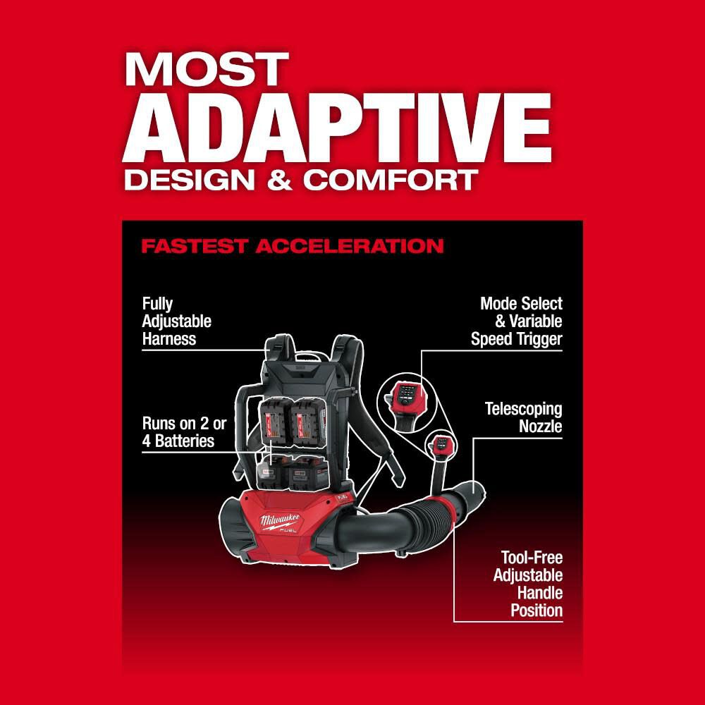 Milwaukee M18 FUEL Dual Battery Backpack Blower Bare Tool 3009 20 Acme Tools
