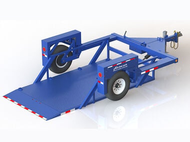 Air-Tow Trailers 12' Drop Deck Flatbed Trailer 75in Deck Width - 5500# Capacity, large image number 0