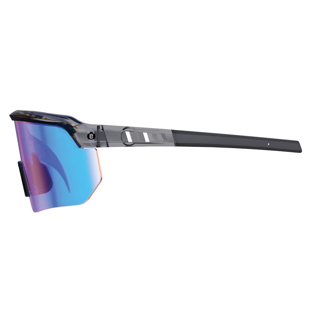Ergodyne AEGIR-AFASM Safety Glasses, Clear Smoke Frame, Blue Mirror Lens, large image number 13