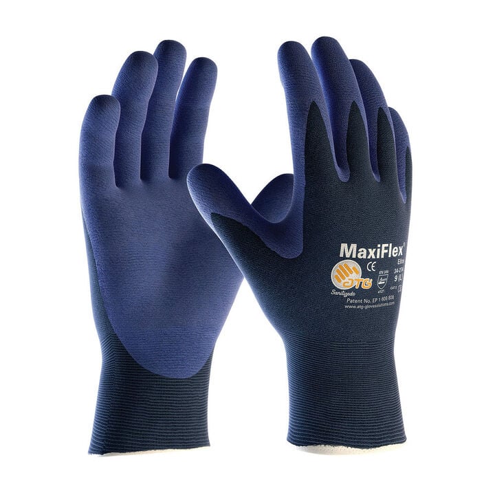 Protective Industrial Products MaxiFlex Elite Nylon Seamless General Purpose Gloves, Blue, 2X