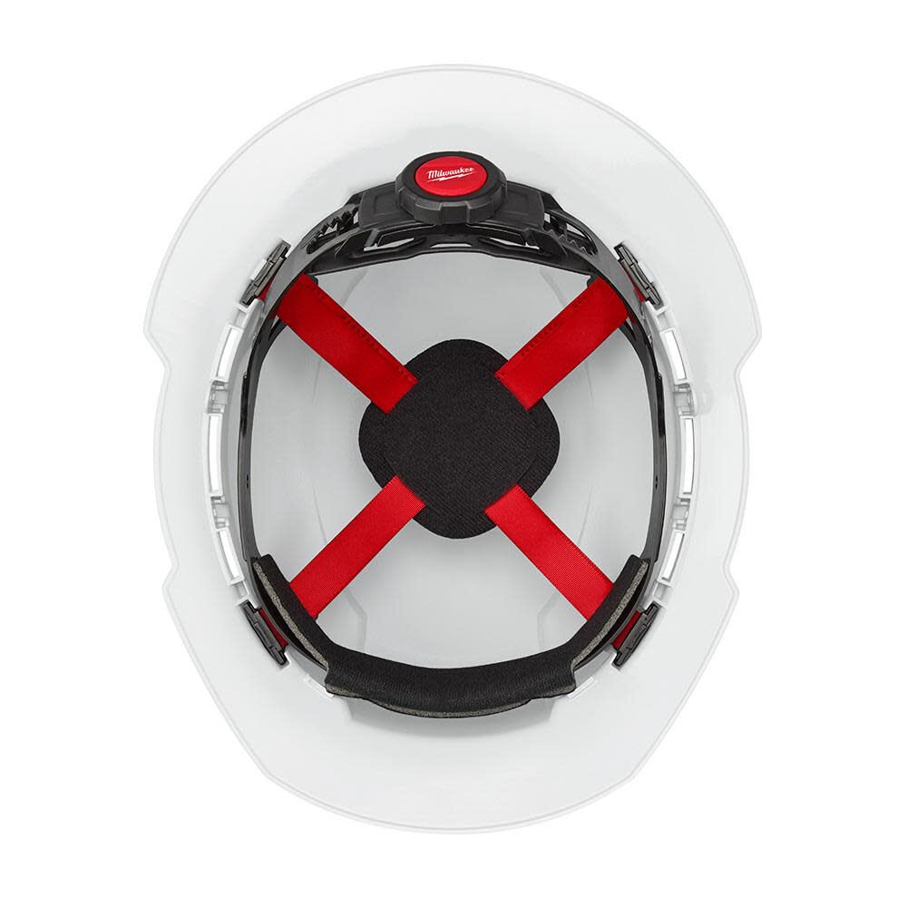 Milwaukee White Full Brim Hard Hat with 4pt Ratcheting Suspension Type 1 Class E, large image number 10