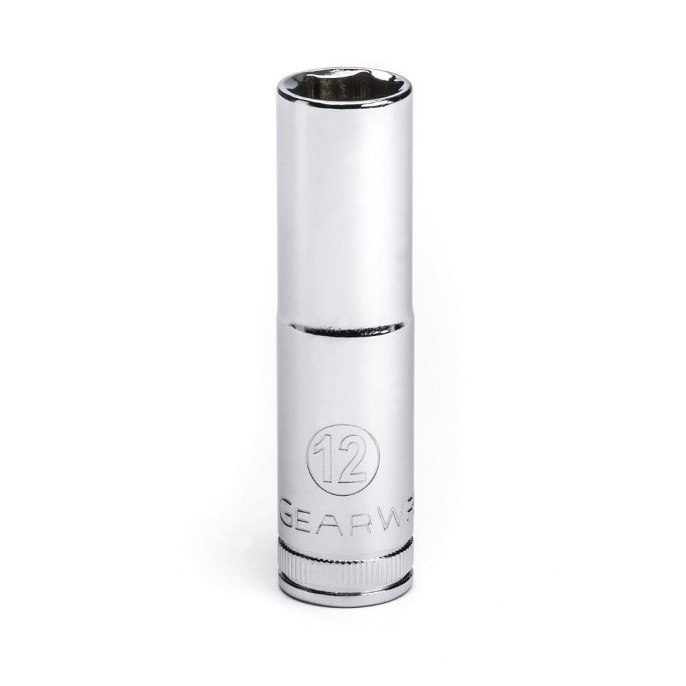 GEARWRENCH 3/8 Inch Drive 6 Point Deep Metric Socket 12mm - 80394D