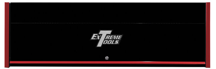 Extreme Tools RX Series 72 Inch W x 25 Inch D Extreme Power Workstation Hutch Black with Red Handle and Trim