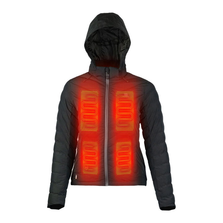 Mobile Warming 7.4V Crest Heated Jacket Womens Black Large, large image number 1