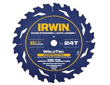 Irwin Weldtec 8-1/4 in 24T Circular Saw Blade