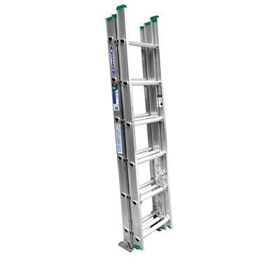 Werner 16 Ft. Type II Compact Aluminum Extension Ladder, large image number 0