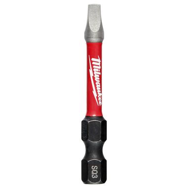 Milwaukee SHOCKWAVE 2 in. Impact Square Recess #3 Power Bits (2 Pack)