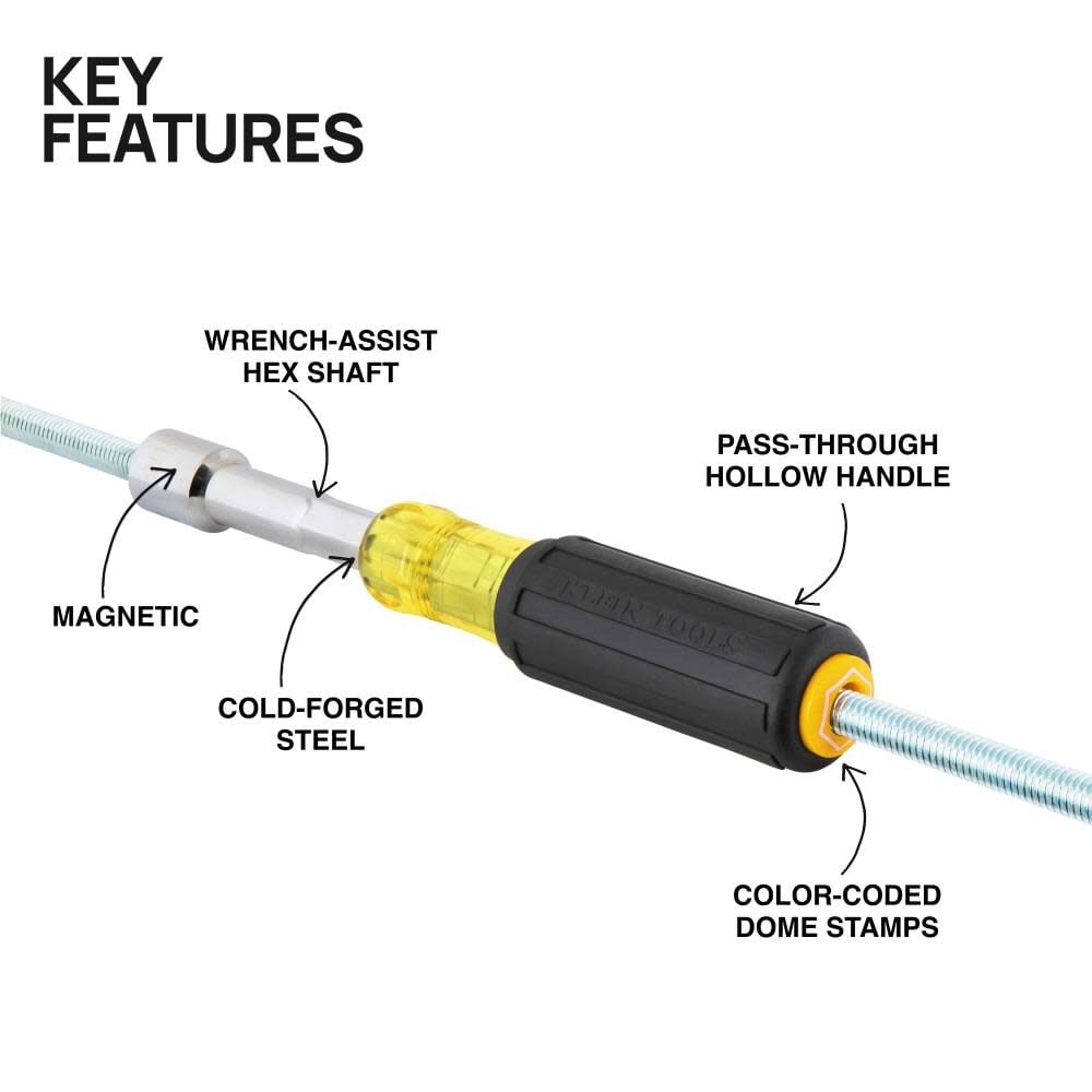 Klein Tools Color-Coded Magnetic Nut Driver, 5/16 Inch, large image number 2