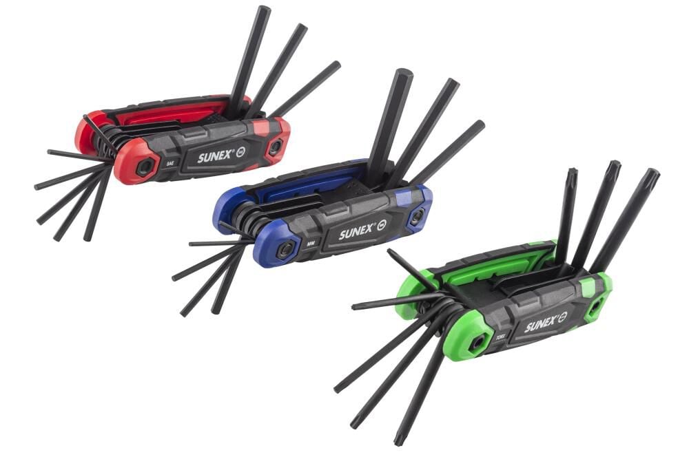 Sunex SAE/Metric/Torx Folding Hex Key Set 25pc, large image number 1