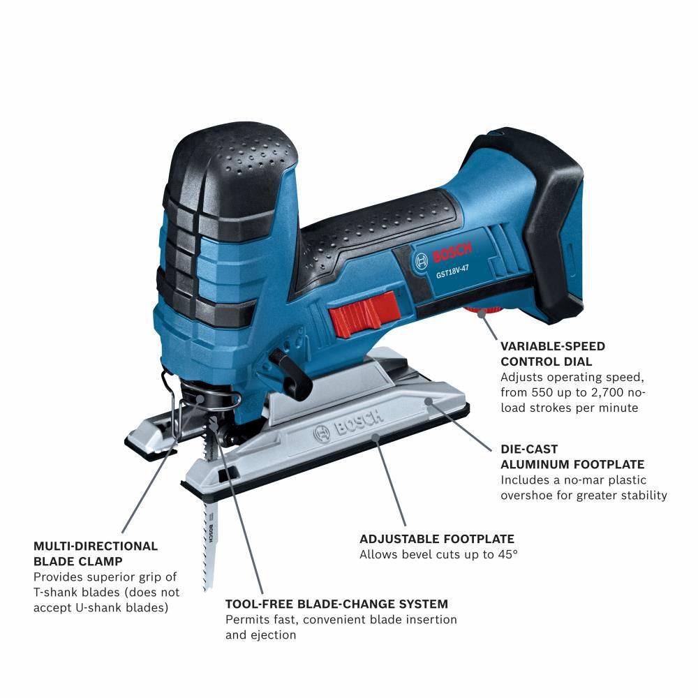 Bosch 18V Barrel Grip Jig Saw (Bare Tool), large image number 2