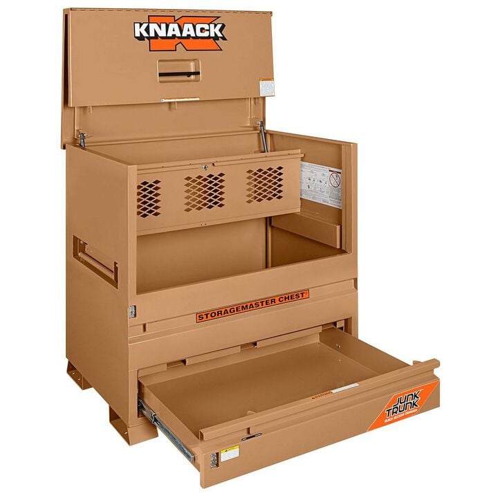 Knaack Model 79-D 36.2 Cu-Ft. Tan Steel Piano Box with KL (Padlock), large image number 2