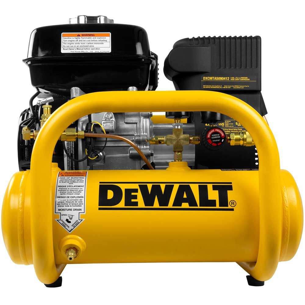 DEWALT 4 Gallon Air Compressor Portable Gas, large image number 1