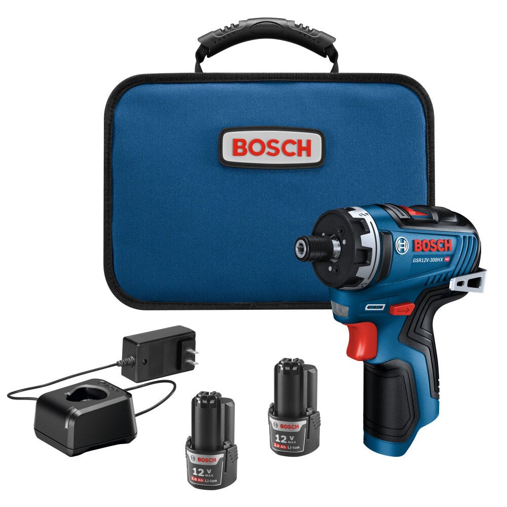 Bosch 12V Max 1/4 Inch Hex Two-Speed Screwdriver Kit Reconditioned, large image number 1