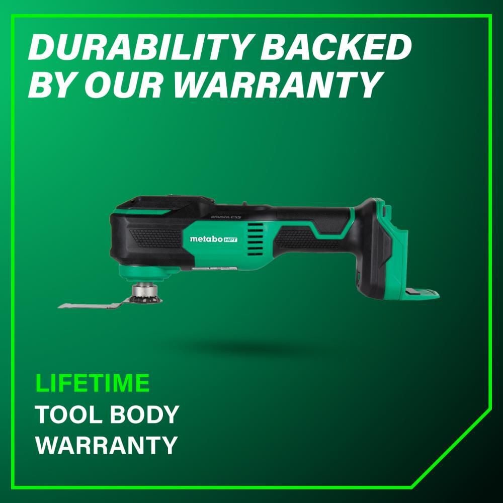 Metabo HPT CV18DAQ4 18V MultiVolt Cordless Oscillating Multi-Tool (Bare Tool), large image number 10