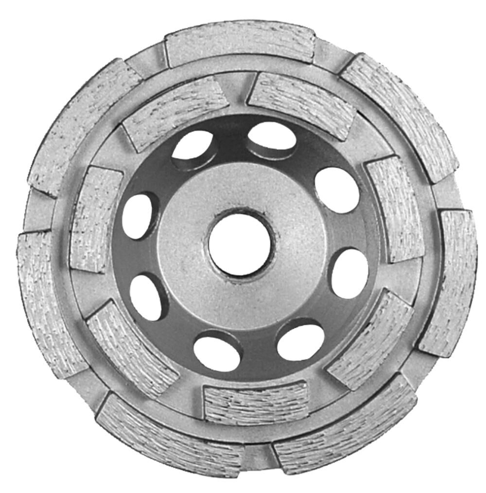 Diteq CD-33 4 1/2 Inch Double Row Segmented Rim Diamond Cup Wheel for Concrete – D80028