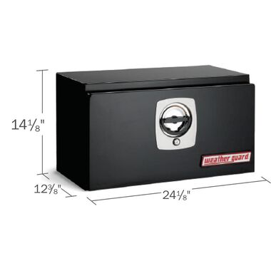 Weather Guard Mini Underbed Box - Steel - Black, large image number 1