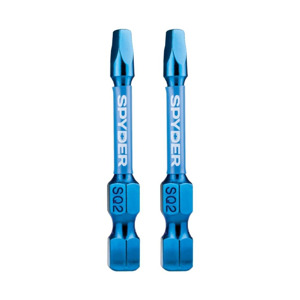 Spyder SQ2 2 Inch Impact Driver Bit Set, Robertson, with Storage Box, 100 Pieces, large image number 8