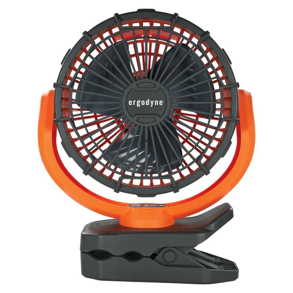 Ergodyne Chill-Its 6090 Orange Rechargeable Portable Jobsite Fan, large image number 8